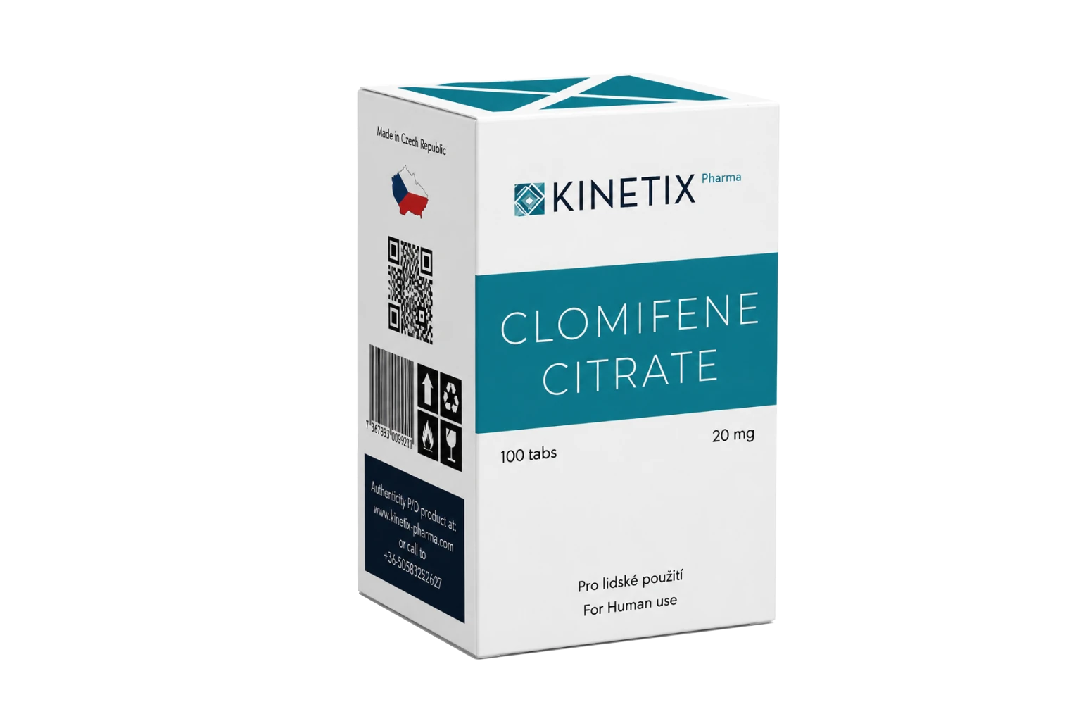CLOMIPHENE CITRATE · 20 MG 100 TABLETS | Hormonal Restoration. Smart Recovery.