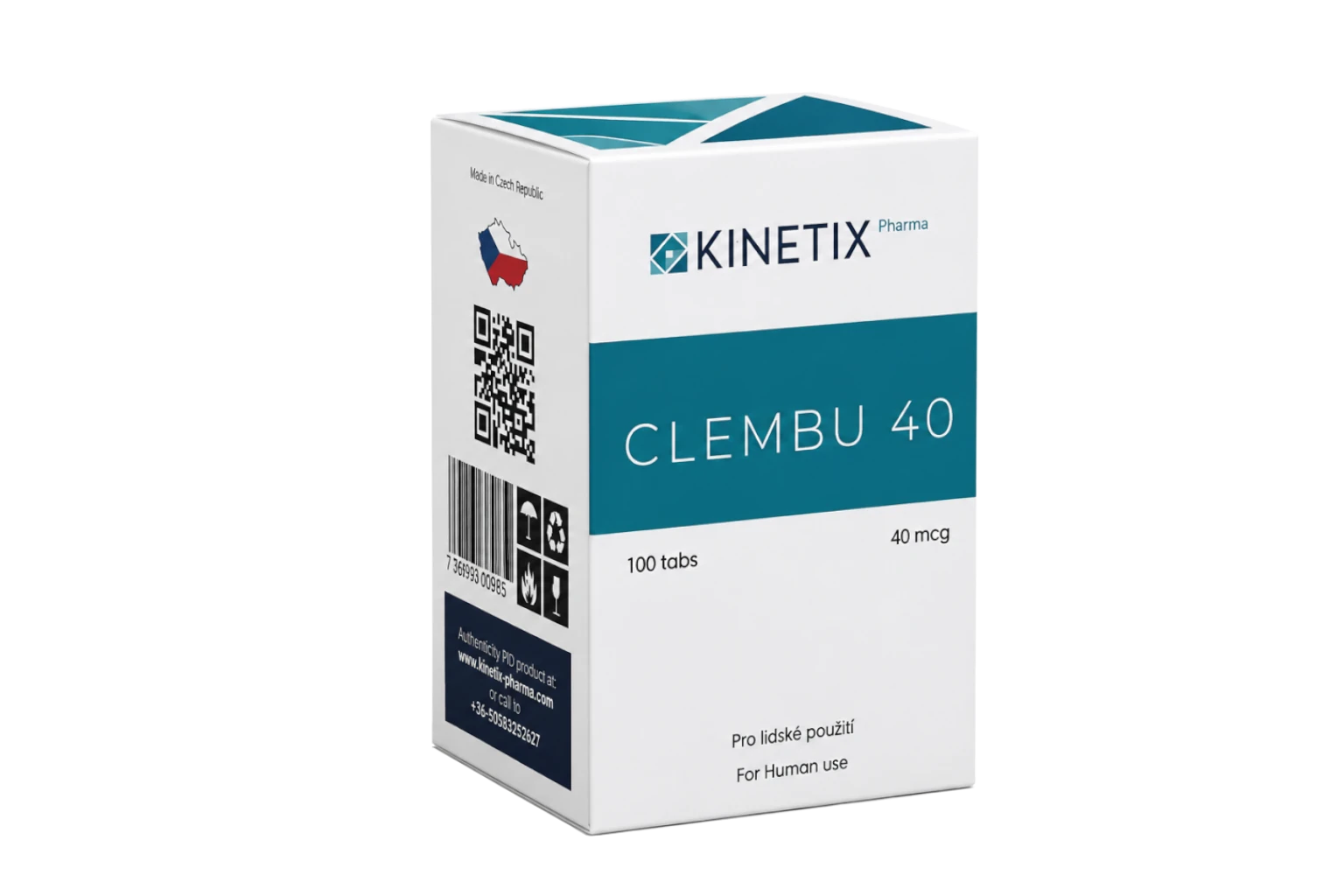 CLENBUTEROL · 40 MCG | Accelerated Metabolism. Extreme Definition.