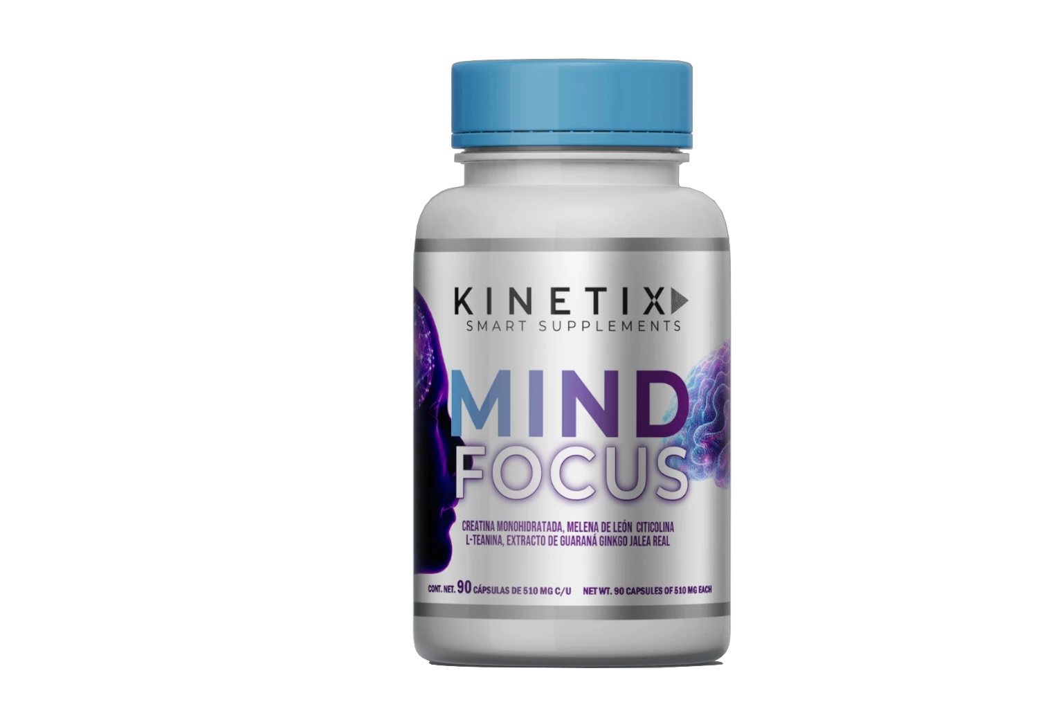MIND FOCUS · 90 CAPSULES 510 MG | Mental Clarity and Cognitive Performance.