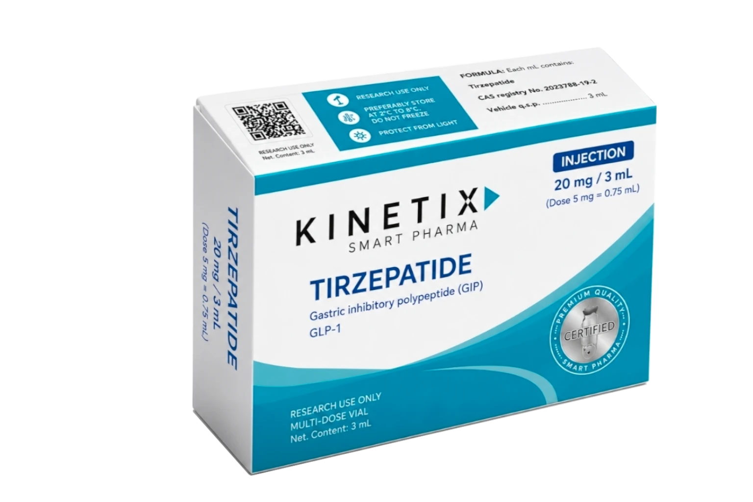 TIRZEPATIDE · 20 MG/3 ML · GIP/GLP-1, Weight Reduction, Glycemic Control and Metabolic Markers